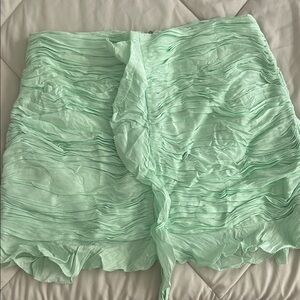 Hansen & Gretal Mint Green Ruffle Mini Skirt